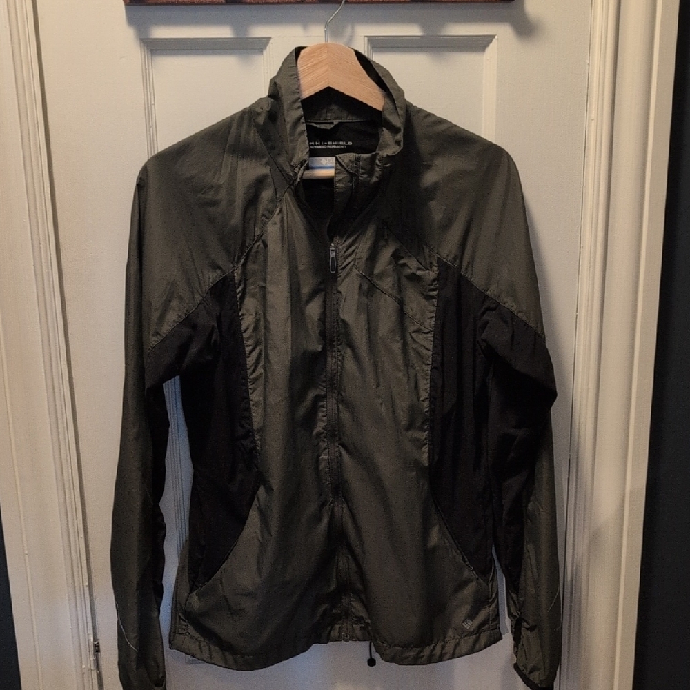 Stylish Women's Black and Gray Windbreaker
